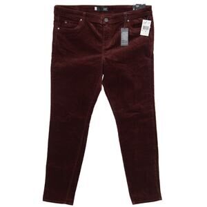 Kut From The Kloth Date Diana Corduroy Relaxed Fit Skinny Pants Size 18